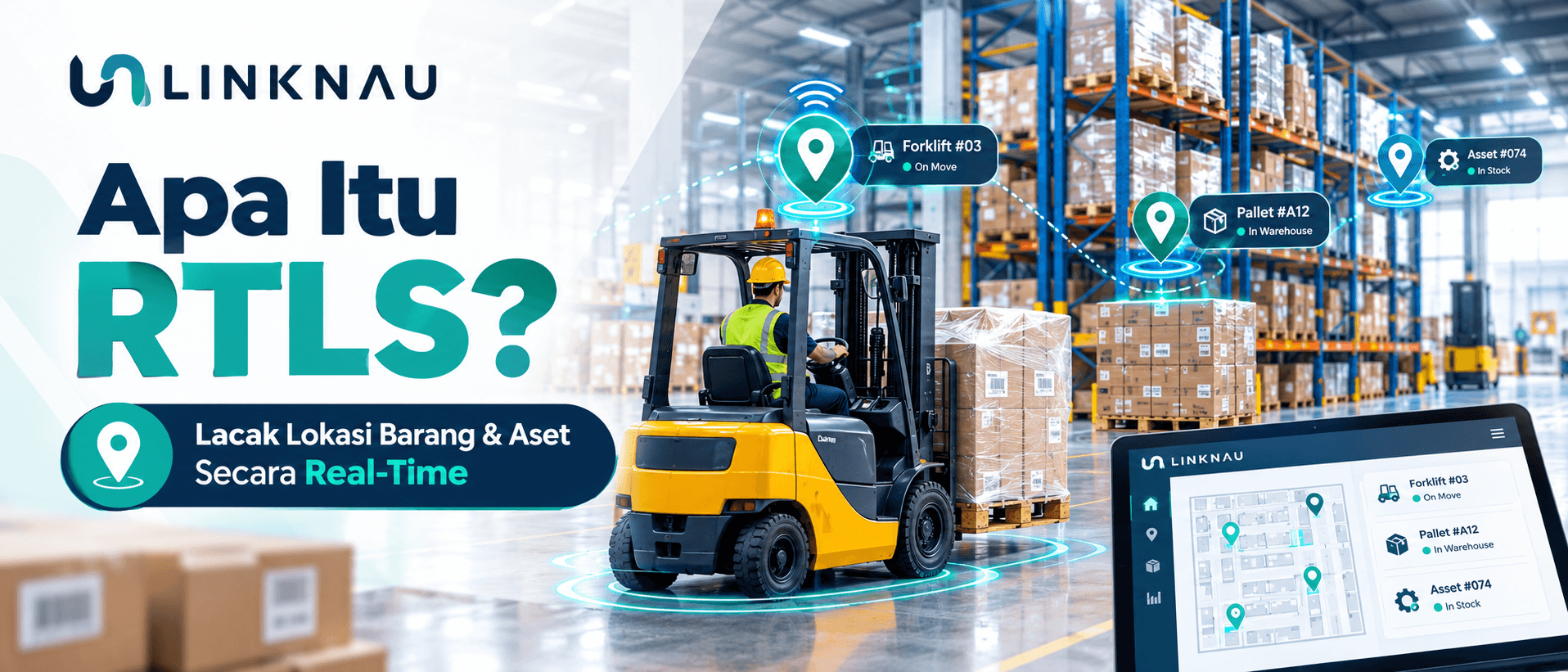 RTLS real-time location tracking untuk warehouse
